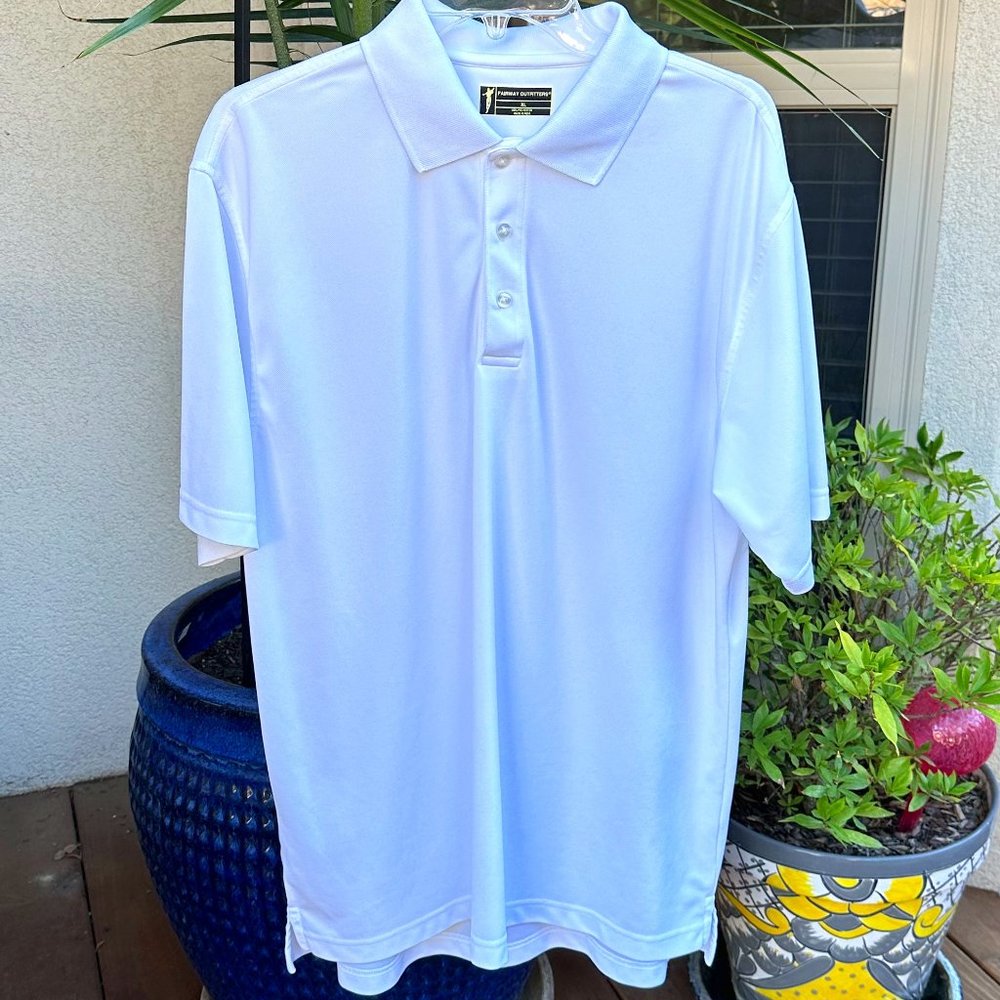 FAIRWAY OUTFITTERS White Polo Shirt